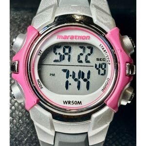 Women's Timex Marathon Digital Watch (Pink/Gray) - FRESH BATTERY!